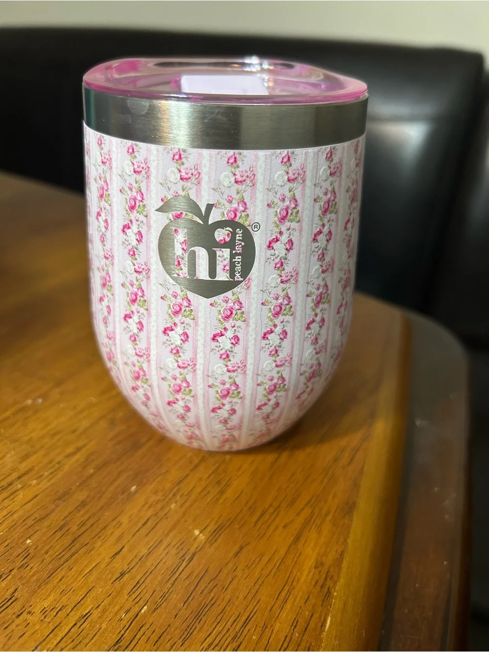 Pink Floral Insulated Tumbler